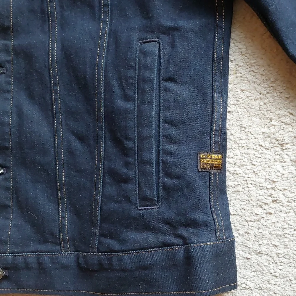 G-Star Raw Dark Denim Jacket Sz L